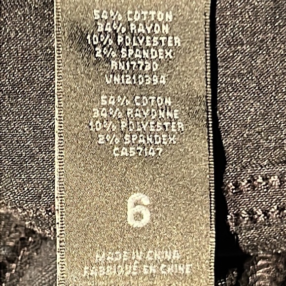 Black Skinny Leg Jeggings Size 6 - Picture 9 of 11